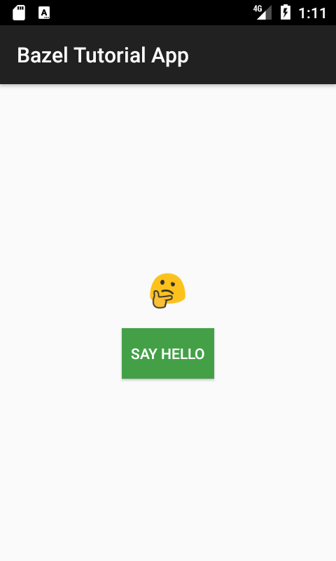 App tutorial do Bazel
